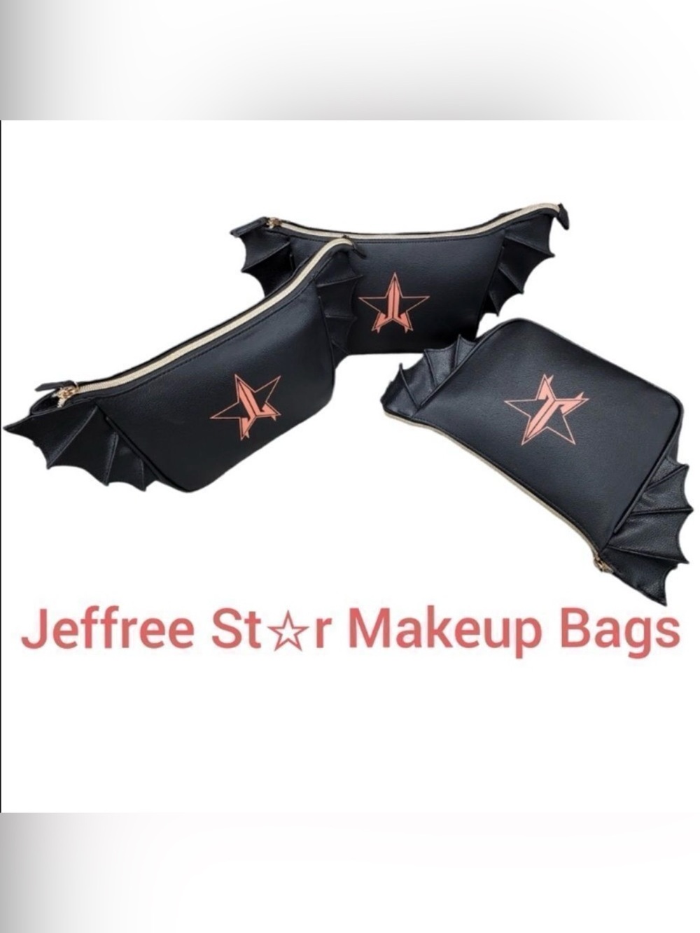 𝅺Jeffree Star Bat Wing Makeup Bag